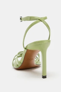 MULTI-STRAP HEELED SANDALS
