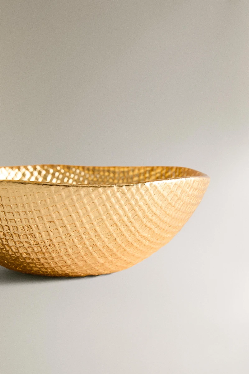 IRREGULAR GOLDEN GLASS BOWL