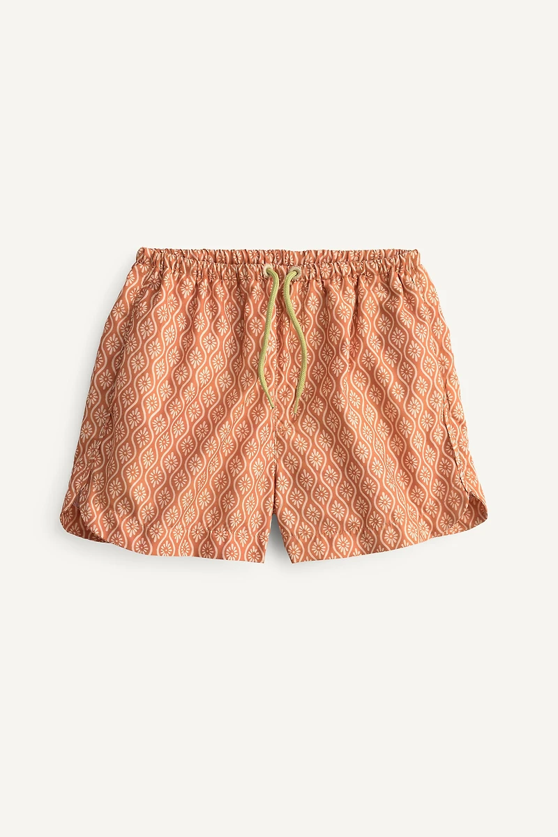 SHORT DE BAIN À IMPRIMÉ GÉOMÉTRIQUE ÉDITION LIMITÉE