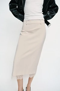 LACE MIDI SKIRT