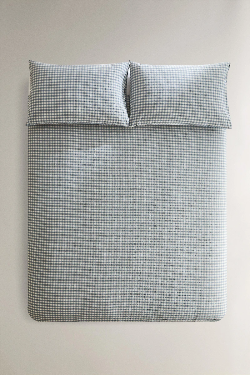 COTTON DUVET COVER GINGHAM