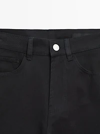 Pantalon straight mid-rise