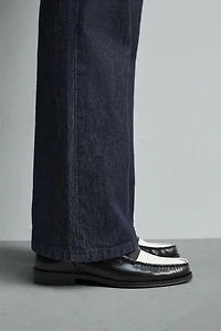 LEATHER PENNY LOAFERS HARRY LAMBERT FOR ZARA X DISNEY