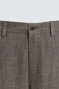 TEXTURED SUIT PANTS