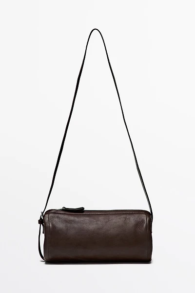 Nappa leather crossbody bag