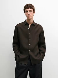 Extra fine regular fit linen shirt