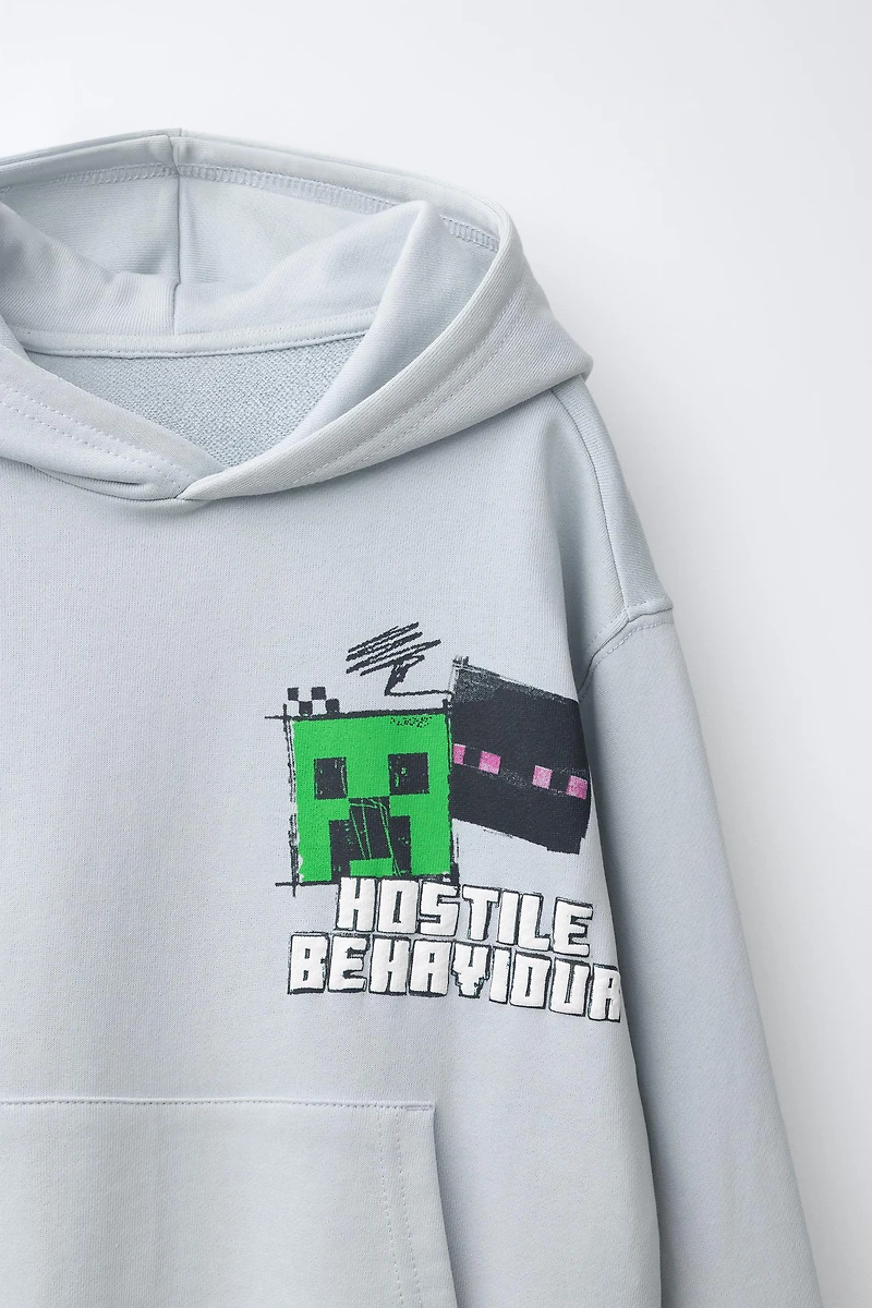 SWEAT À CAPUCHE MINECRAFT © MOJANG AB.