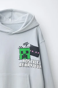 SWEAT À CAPUCHE MINECRAFT © MOJANG AB.