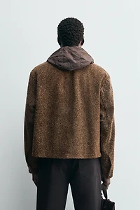 BRUSHED SUEDE LEATHER JACKET