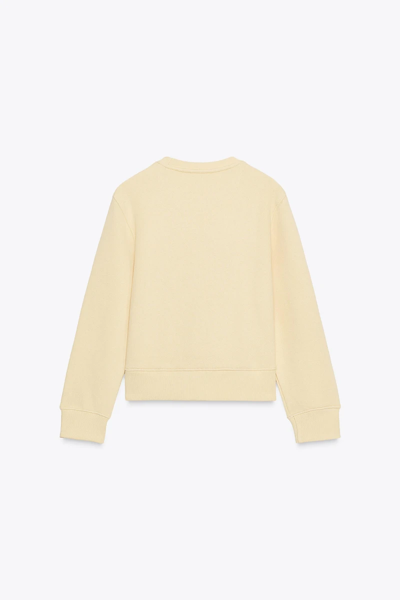 BASIC COTTON SWEATSHIRT