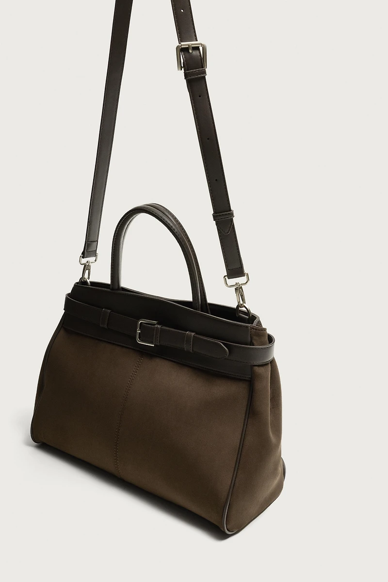 BELT DETAIL HANDBAG