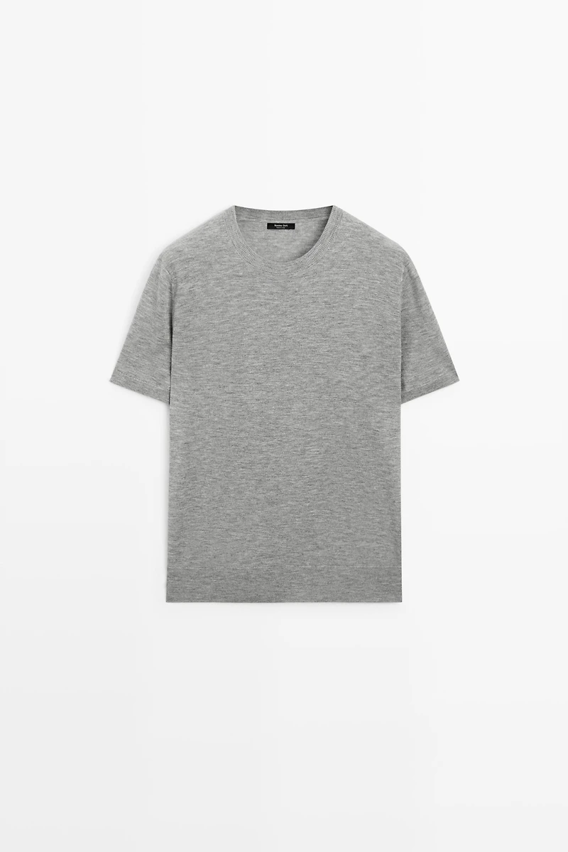 Pull en maille fine à manches courtes