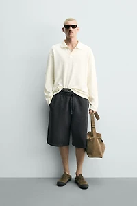 RELAXED FIT WASHED JOGGER SHORTS