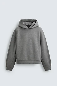 COMPACT BOXY FIT HOODIE SWEATSHIRT