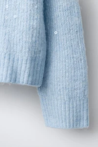 SEQUIN KNIT CARDIGAN