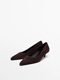 Chaussures à talon en daim