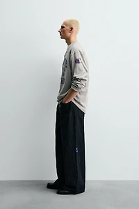 CHAMPION ® X ZARA STRIPED BAGGY FIT JEANS