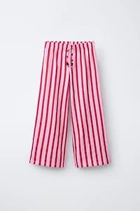 WIDE LEG STRIPED PANTS