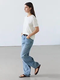 100% linen short sleeve T-shirt