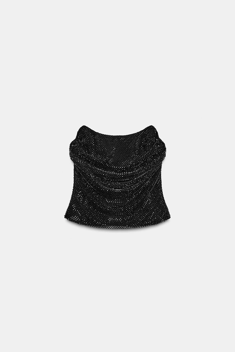 BEADED MESH TOP