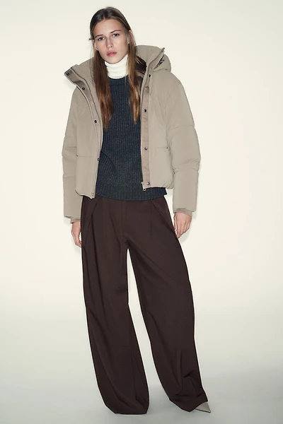 SHORT WATER REPELLENT WINDPROOF HOODIE ANORAK