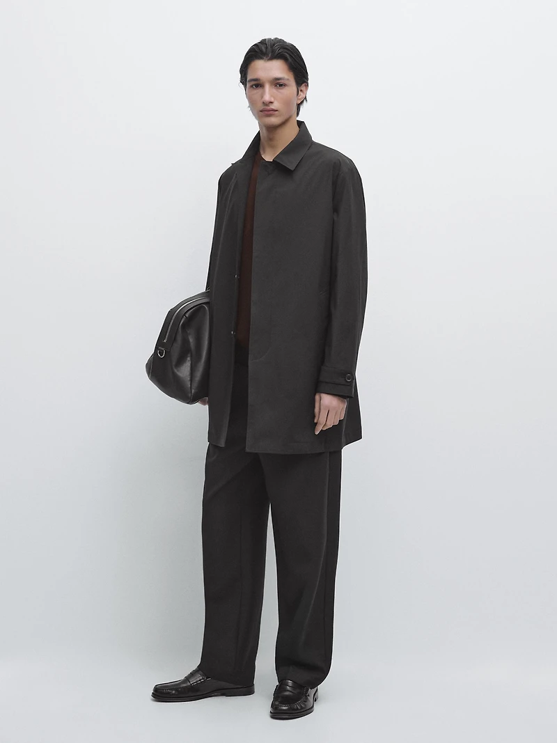 Lightweight technical fabric parka