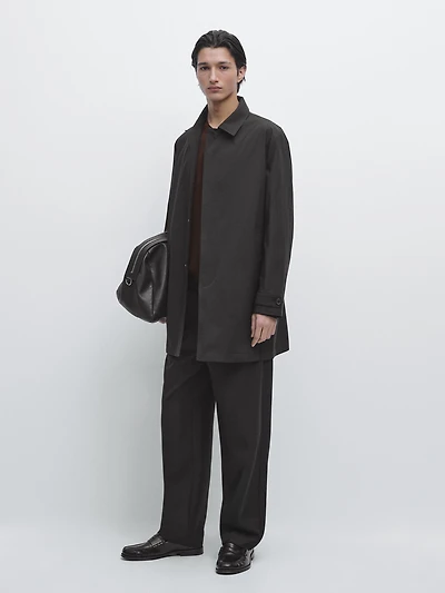 Lightweight technical fabric parka