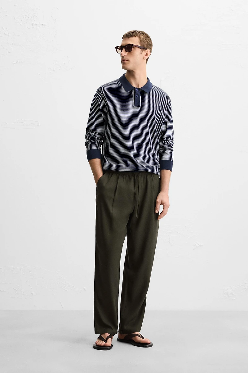 RELAXED FIT LYOCELL PANTS