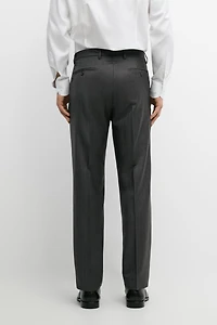 100% wool striped suit trousers