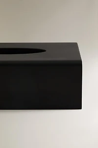 BLACK RESIN TISSUE BOX
