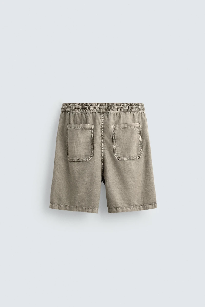 WASHED RELAXED FIT SHORTS