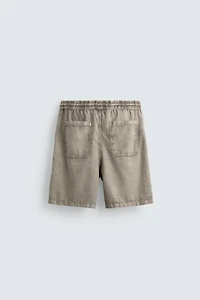 WASHED RELAXED FIT SHORTS