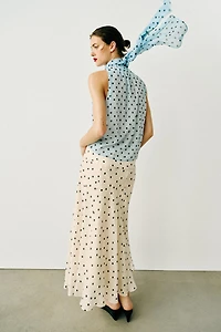 POLKA DOT MIDI SKIRT