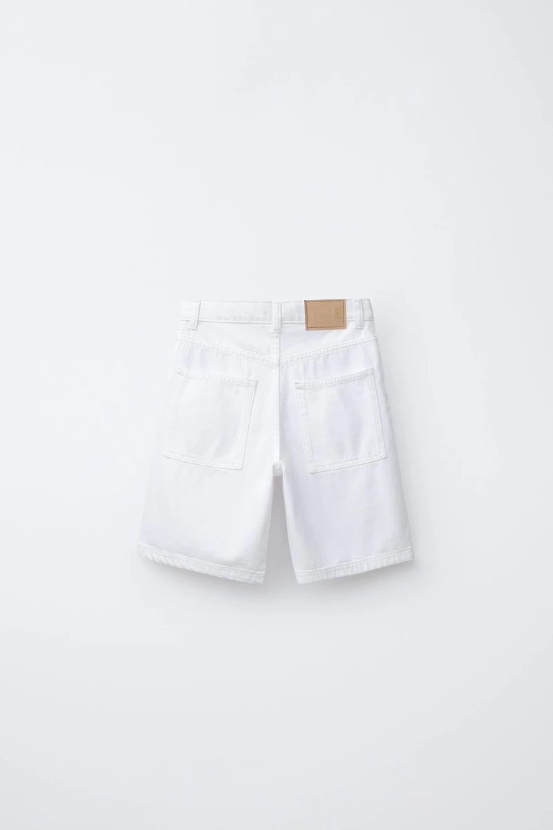 BERMUDA EN JEAN RELAXED BAGGY