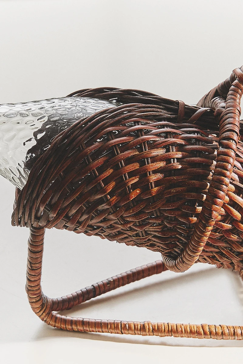 RATTAN BOTTLE STAND