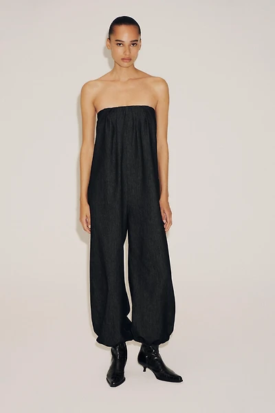 COMBINAISON BUSTIER EN JEAN TRF