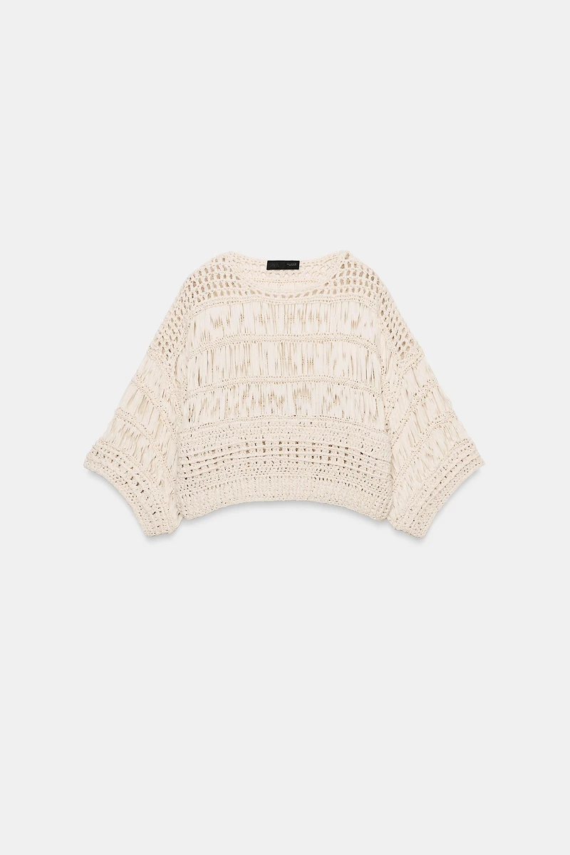 COMBINATION TAPE KNIT TOP