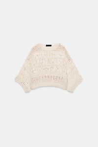 COMBINATION TAPE KNIT TOP