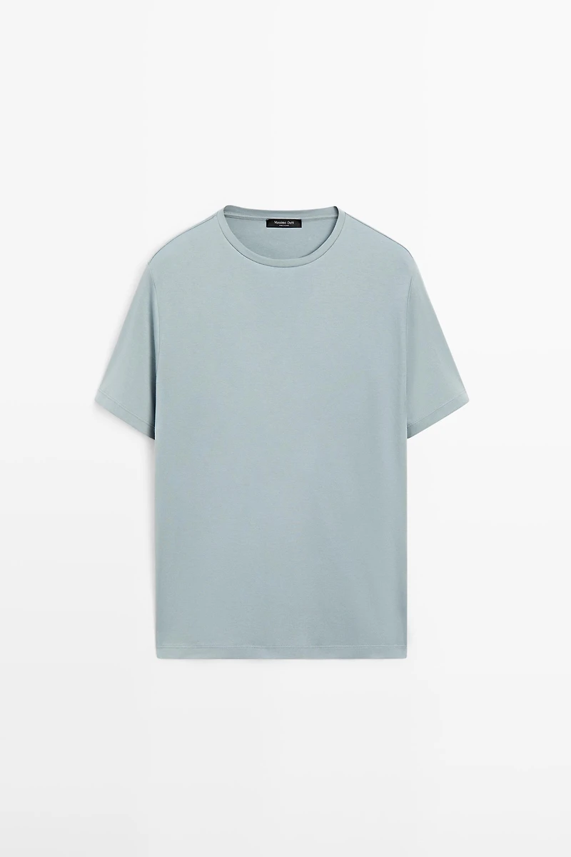 Short sleeve cotton blend T-shirt