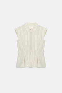 CHEMISE PEPLUM À RAYURES ZW COLLECTION