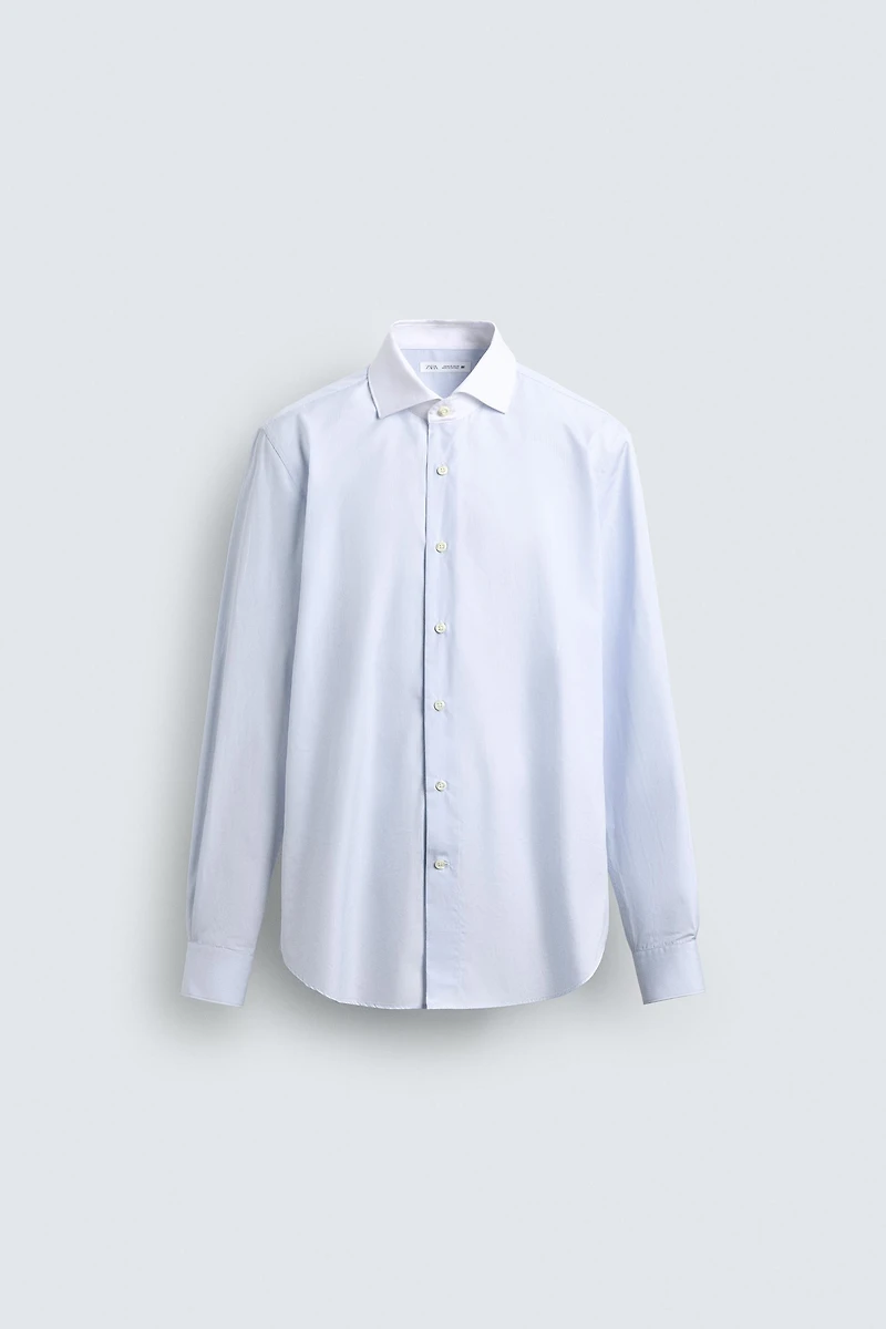 CHEMISE SLIM COL CONTRASTANT