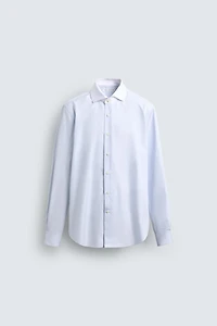 CHEMISE SLIM COL CONTRASTANT
