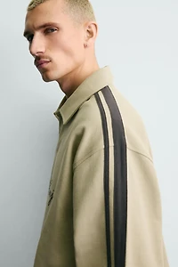 SWEAT COUPE BOXY BANDES BRODÉES