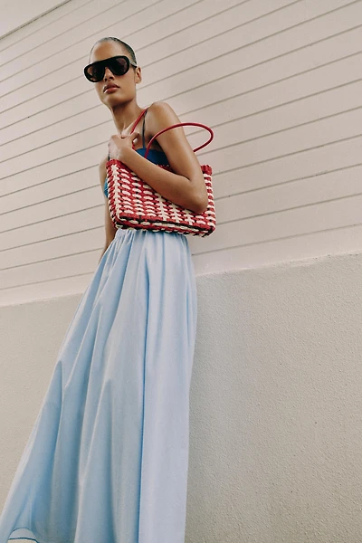 MINI SAC SHOPPER EFFET TRESSÉ