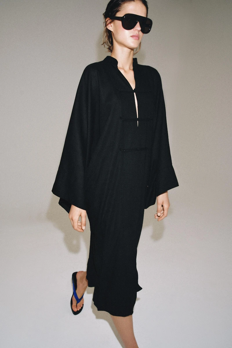 ROBE TUNIQUE À BRANDEBOURGS ZW COLLECTION