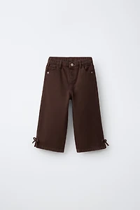 JEAN LARGE AVEC LACETS