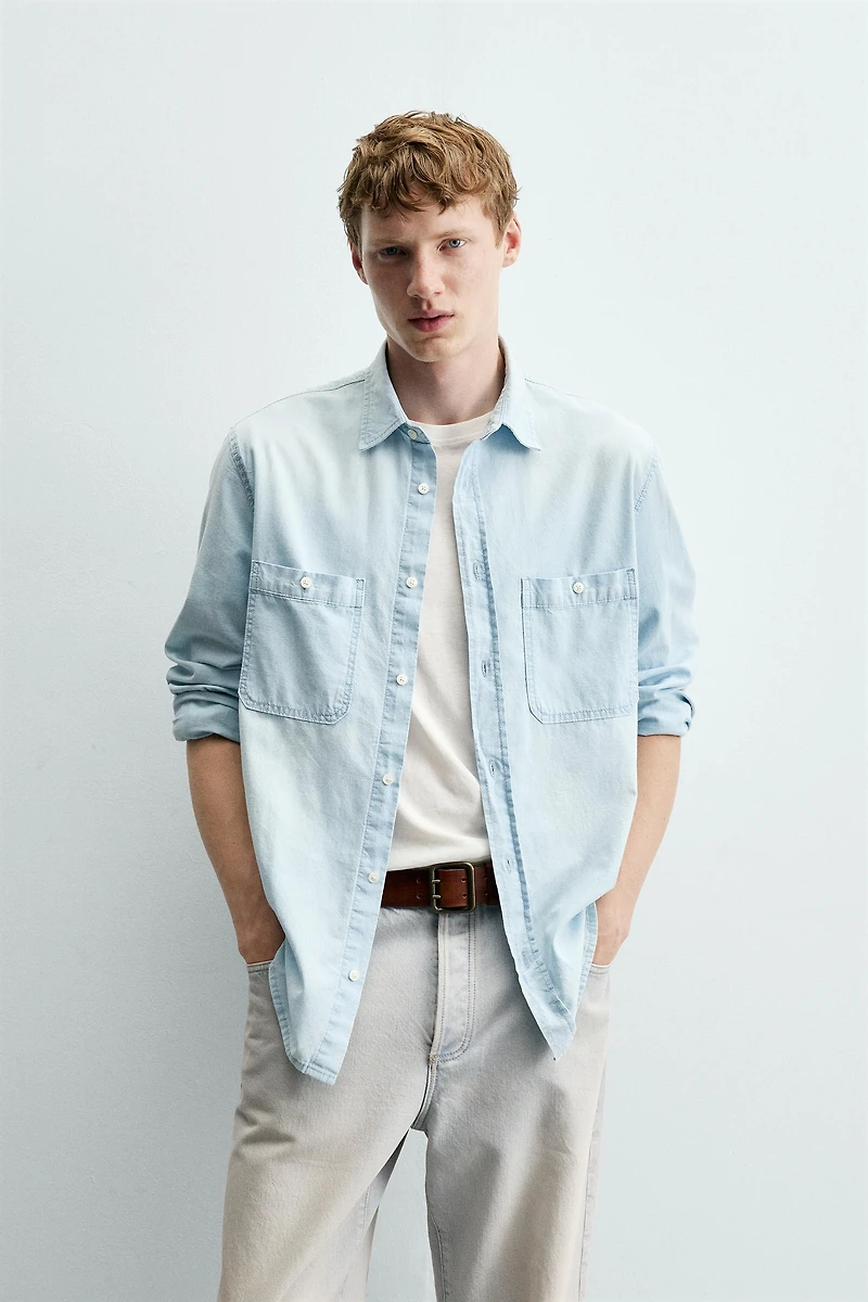 REGULAR FIT DENIM SHIRT