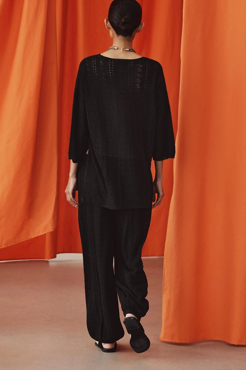 POINTELLE KNIT BLOOMER PANTS