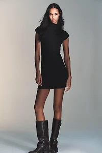 SHORT MOCK NECK DRESS