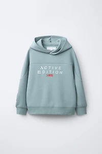 SPORTY HOODED SWEATSHIRT